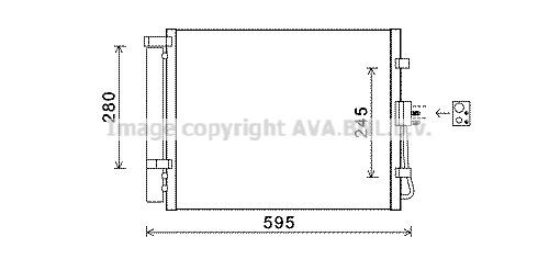 Radiador de aparelho de ar condicionado para KIA Soul I AM