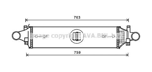 Radiador de intercooler para Mercedes A  W176