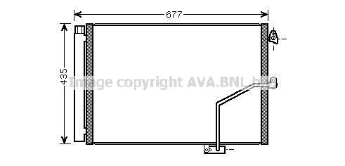  Radiador de aparelho de ar condicionado Mercedes GLK SUV (X204) (2008 - 2015) 
