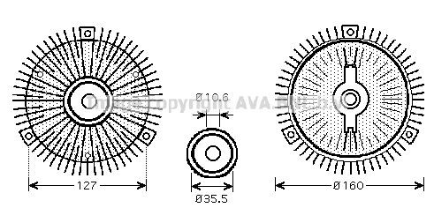 Compre Acoplamento viscoso de ventilador de esfriamento Mercedes Vito 2