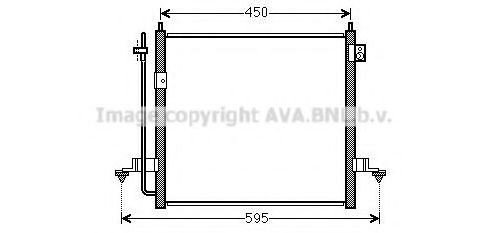  Radiador de aparelho de ar condicionado Mitsubishi L 200 IV pick-up (KA, KB) (2005 - 2015) IV
