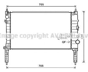 Radiador de esfriamento de motor para Opel Mokka I J13