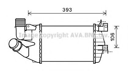  Radiador de intercooler Opel Zafira B monovolume (A05) (2005 - 2011) B