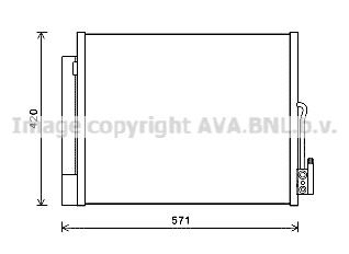  Radiador de aparelho de ar condicionado Opel Meriva B monovolume (2010 - 2017) B