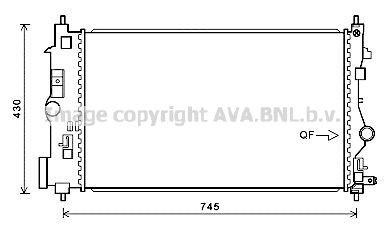 Radiador de esfriamento de motor Chevrolet Cruze  J300