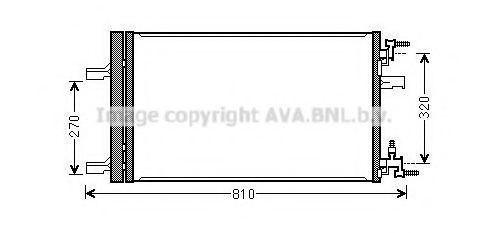  Radiador de aparelho de ar condicionado Chevrolet Orlando monovolume (J309) (2010 - 2026) 