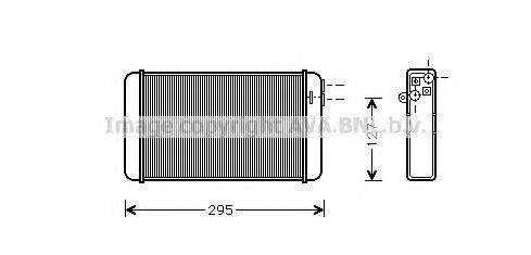 Radiador de forno (de aquecedor) para Opel Omega A 16, 17, 19