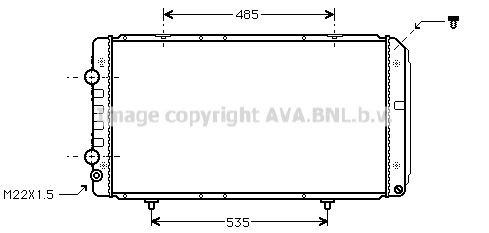  Radiador de esfriamento de motor Peugeot Boxer I сaixa (230L) (1994 - 2002) I