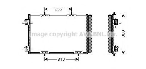  Radiador de aparelho de ar condicionado Citroen C3 Picasso monovolume (SH) (2009 - 2026) Picasso