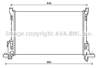  Radiador de esfriamento de motor Renault Trafic III plataforma a bordo (EG) (2014 - 2026) III