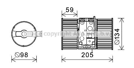 Compre Motor de ventilador de forno (de aquecedor de salão) Renault Megane 3
