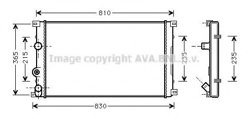 Radiador de esfriamento de motor Renault Master II CD, HD, U0D