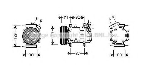 Compressor de aparelho de ar condicionado para Nissan Qashqai +2 I J10