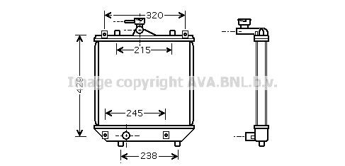  Radiador de esfriamento de motor Suzuki Ignis II hatchback (FH) (2003 - 2026) II