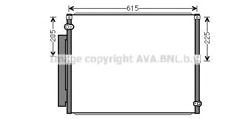 Radiador de aparelho de ar condicionado para Toyota Land Cruiser PRADO ASIA J12