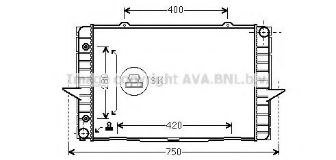 D9941 HELLA Radiador de esfriamento de motor