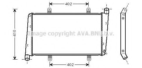 8602116 Volvo Radiador de esfriamento de motor