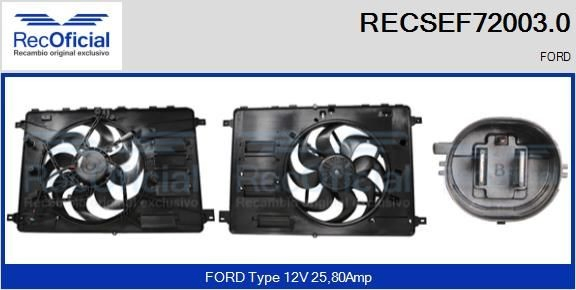 Compre Ventilador elétrico de esfriamento montado (motor + roda de aletas) Ford Kuga 1