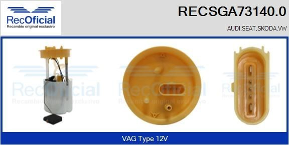 Módulo de bomba de combustível com sensor do nível de combustível Skoda Rapid  NH3, NK3, NK6 ao melhor preço