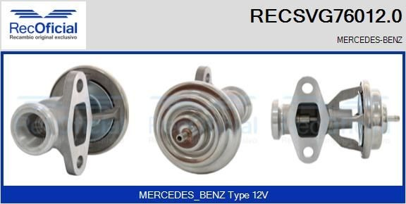 Válvula EGR de recirculação dos gases para Mercedes Vito 638