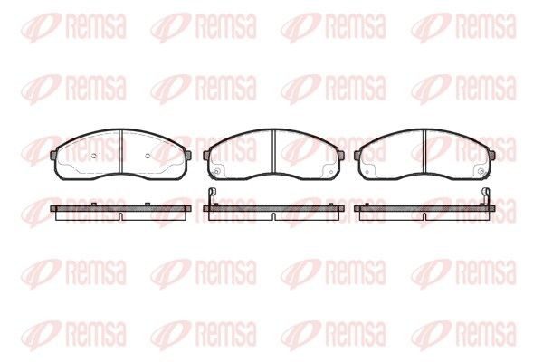 Sapatas do freio dianteiras de disco 581014EA30 Hyundai/Kia