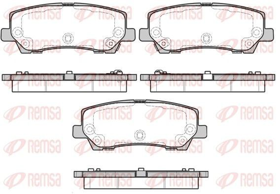 Sapatas do freio traseiras de disco para Ford Mustang VI ZG