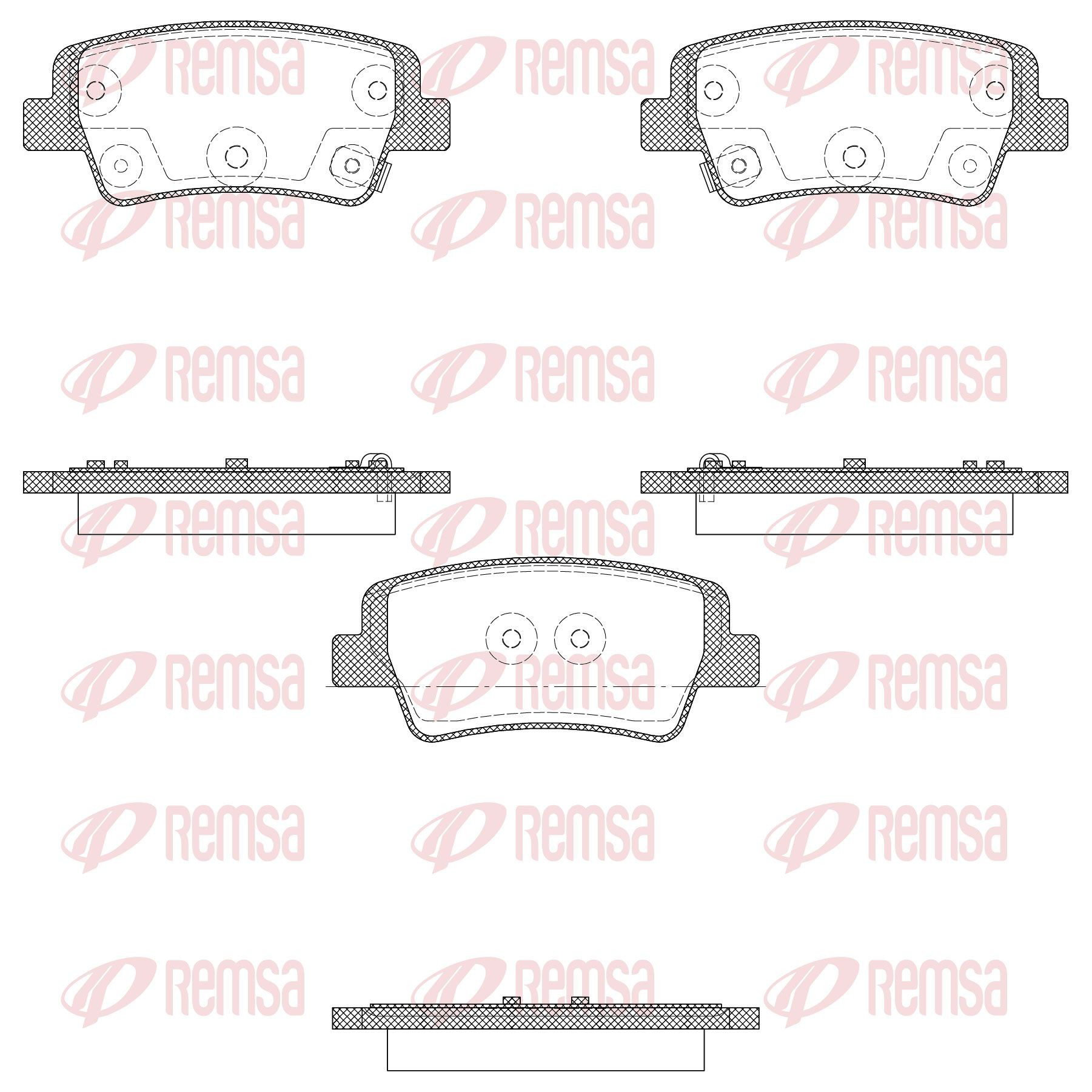 Sapatas do freio traseiras de disco Hyundai Elantra preço, a partir de 34,06 USD