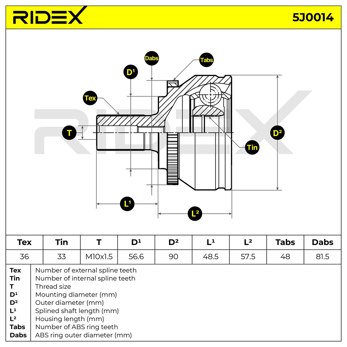 5J0014 Ridex
