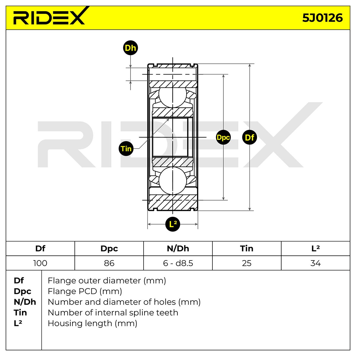5J0126 Ridex
