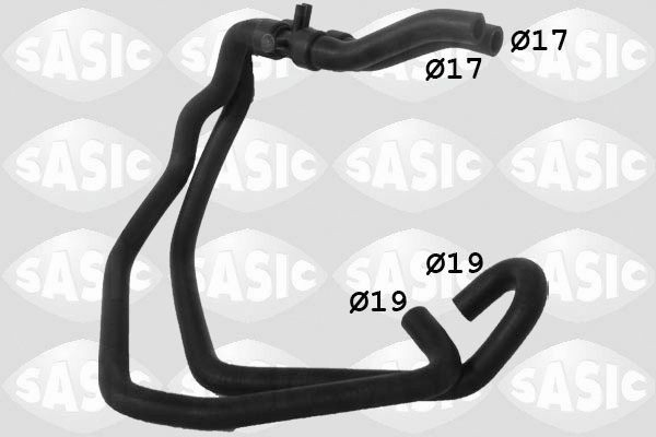 3404089 Sasic Mangueira do radiador de aquecedor (de forno), dupla