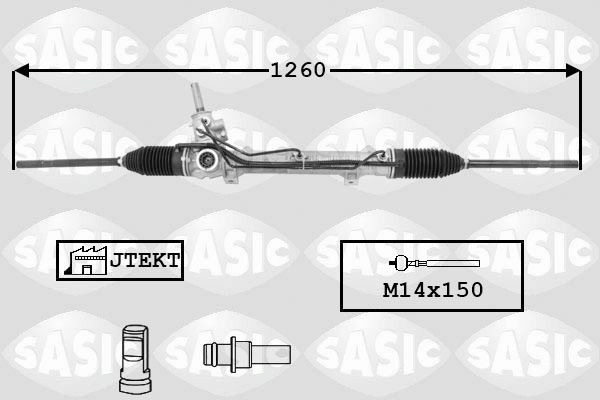 Cremalheira da direção para Citroen C4 I LC