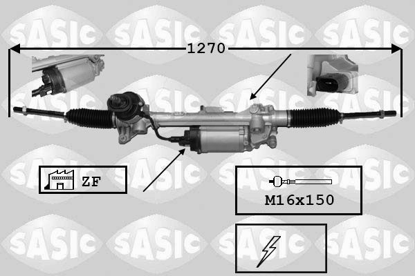 Cremalheira da direção para Skoda Octavia II A5 1Z5