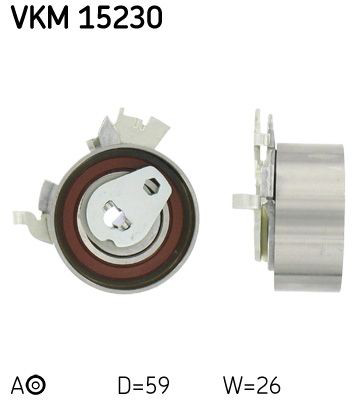 VKM15230 SKF Rolo de reguladora de tensão da correia do mecanismo de distribuição de gás