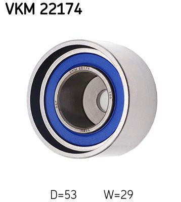 VKM22174 SKF Rolo parasita da correia do mecanismo de distribuição de gás