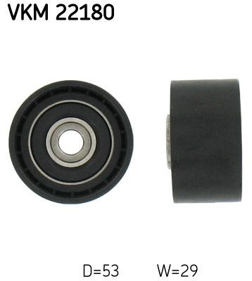 VKM22180 SKF Rolo parasita da correia do mecanismo de distribuição de gás