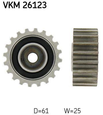 VKM26123 SKF Rolo parasita da correia do mecanismo de distribuição de gás