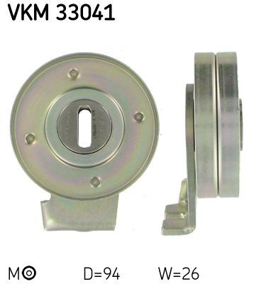 VKM33041 SKF Rolo de reguladora de tensão da correia de transmissão