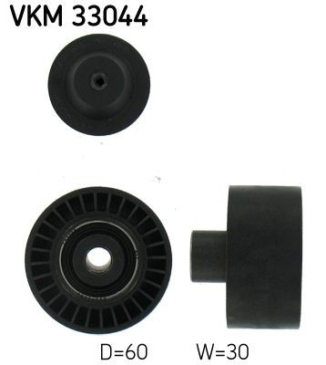 VKM33044 SKF Rolo parasita da correia de transmissão