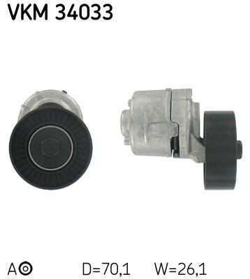 VKM34033 SKF Reguladora de tensão da correia de transmissão