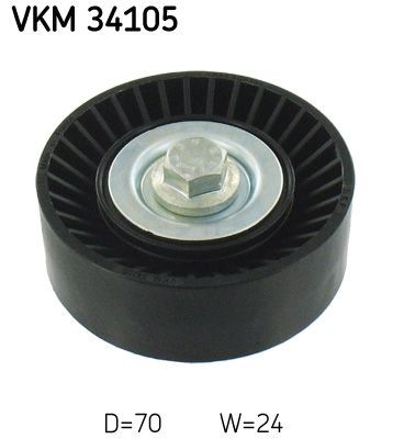 VKM34105 SKF Rolo parasita da correia de transmissão