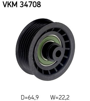 VKM34708 SKF Rolo parasita da correia do mecanismo de distribuição de gás