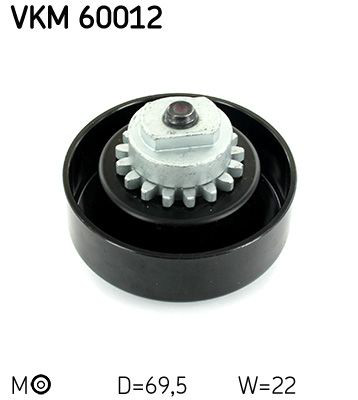 VKM60012 SKF Rolo de reguladora de tensão da correia de transmissão