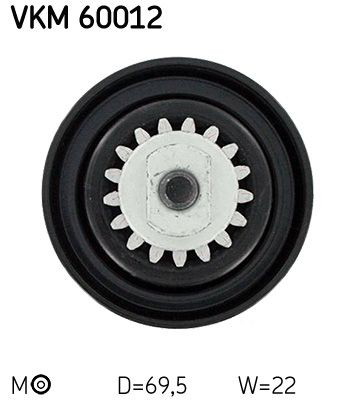 Rolo de reguladora de tensão da correia de transmissão SKF VKM60012 preço, a partir de 40,12 USD