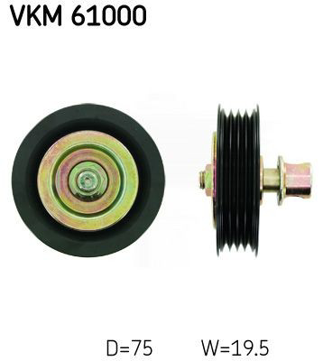 Rolo de reguladora de tensão da correia de transmissão SKF VKM61000 preço, a partir de 34,14 USD