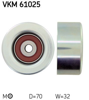 VKM61025 SKF Rolo parasita da correia de transmissão
