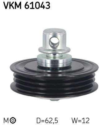 VKM61043 SKF Rolo de reguladora de tensão da correia de transmissão