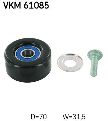VKM61085 SKF Rolo de reguladora de tensão da correia de transmissão