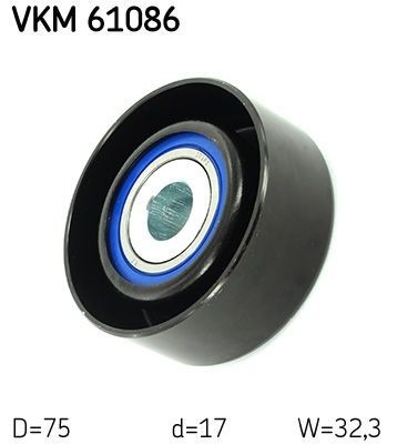 Compre VKM61086 SKF Rolo de reguladora de tensão da correia de transmissão