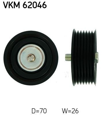 VKM62046 SKF Rolo parasita da correia de transmissão