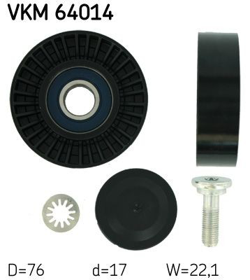VKM64014 SKF Rolo parasita da correia de transmissão